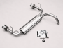 Duplex Edelstahl Sportschalldämpfer FIAT 500 Abarth Typ 312 - 2x100mm