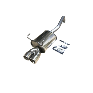 Edelstahl Sportschalldämpfer FIAT 500 Typ 312 Baujahr 10/07- Motor 1.2,1.4,1.3MJ (Benzin 51,74KW Diesel 55,70KW) Endrohr 2x76mm