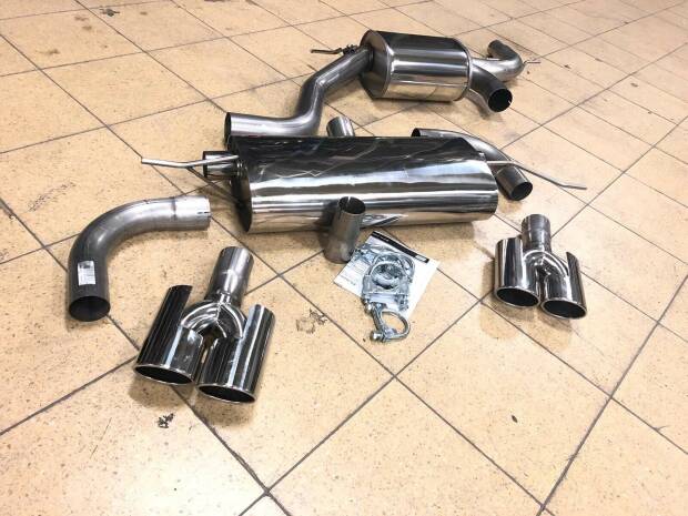 DUPLEX Komplettanlage Edelstahl VW GOLF VI GTI Typ 1K Baujahr 10/08- Motor 2.0TSI (Otto 147,155,173KW) mit EG-Zulassung