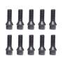 Radbolzen 10Stk schwarz M14x1,5 Kegel 60° Länge 40mm
