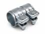 SUPERSPORT Universal Doppelschelle Verbinderelement mit zwei Schellen, Stahl ID 46mm Länge 95mm
