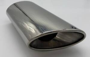 Supersport Powerendrohr 92x157mm Edelstahl links