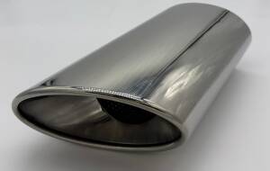 Supersport Powerendrohr 92x157mm Edelstahl rechts