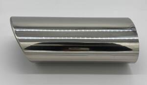 Supersport Powerendrohr 92x157mm Edelstahl rechts